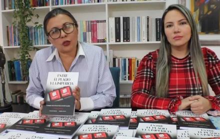 Priscila Schettini (izq) fue electa como asambleísta por el correísmo.