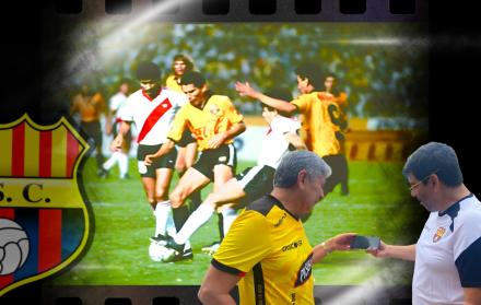 Gustavo Nivelo y Pepe Caballero hinchas de Barcelona y el recuerdo del partido de1990.