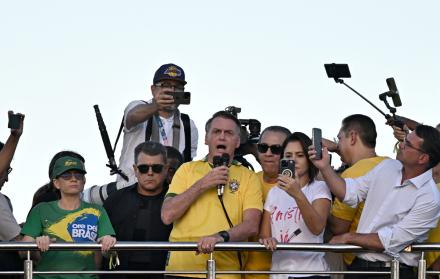 Jair Bolsonaro protesta