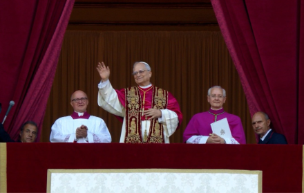 El recientemente electo papa León XIV.