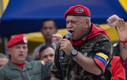 Fotografía de archivo del titular de Interior de Venezuela, Diosdado Cabello.