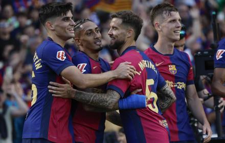 Raphinha hizo un doblete para Barcelona FC ante el Real Madrid.