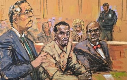 Sean Diddy en la audiencia