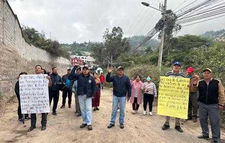 protesta en Tumbaco