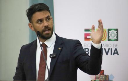 Eduardo Del Castillo, ministro de Gobierno de Bolivia.