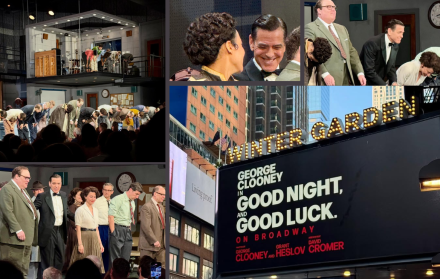 George Clooney es aplaudido por su obra 'Good night, and good luck', en Broadway