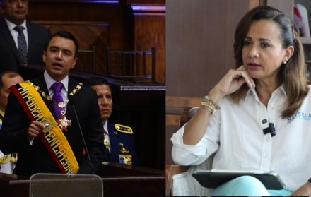 Marcela Aguiñaga y Daniel Noboa