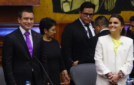 Daniel Noboa y María José Pinto