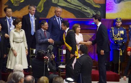 Daniel Noboa y su saludo a Gustavo Petro, presidente de Colombia este 24 de mayo de 2025.