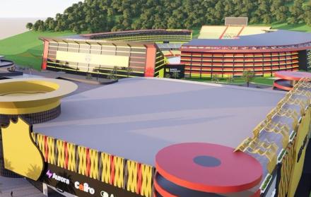 EL Mallnumental estará junto al estadio Monumental de Barcelona SC.