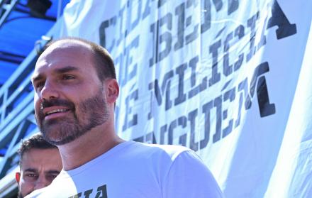 El diputado brasileño Eduardo Bolsonaro, hijo del expresidente Jair Bolsonaro