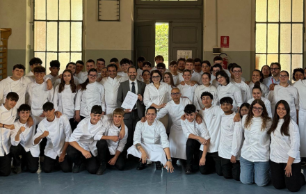 Logro gastronómico en Monza Italia.
