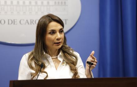 Carolina Jaramillo anunció la eliminación del subsidio al diésel para atuneros industriales durante su primera intervención como portavoz del Gobierno.