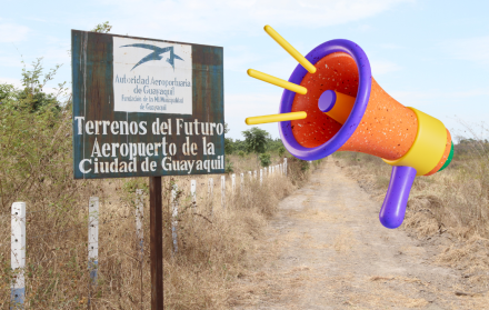 nuevo aeropuerto Daular megáfono promoción AAG ARCHIVO