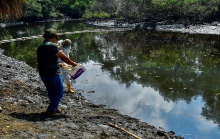 Estero de Salado contaminado