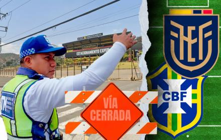 Operativo de tránsito Ecuador vs Brasil