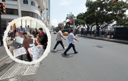 Mesa de Movilidad peatones Malecón Guayaquil 2025