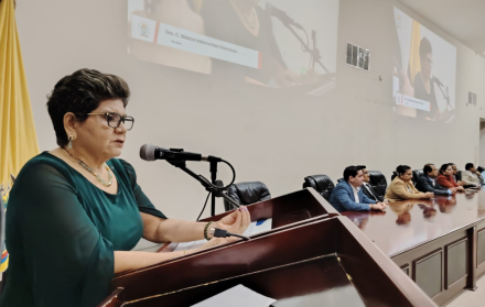 Blanca Indacochea, rectora de la Universidad Estatal del Sur de Manabí.