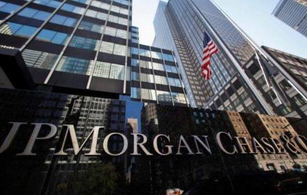Fachada el JP MORGAN, en EE.UU.