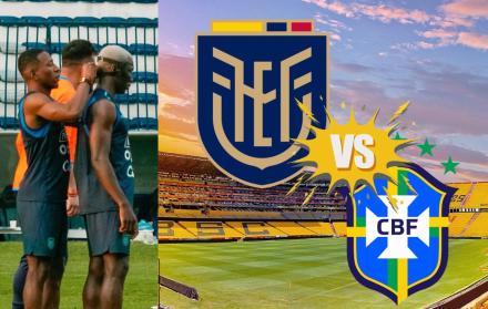 Pervis Estupiñán y Moisés Caicedo listo para jugar ante Brasil.
