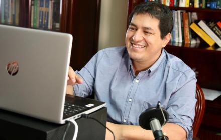 Andrés Arauz, en el caso Ligados, es acusado por Fiscalía por dar indicaciones a Augusto Verduga para manipular los concursos de selección de autoridades en el Consejo de Participación.