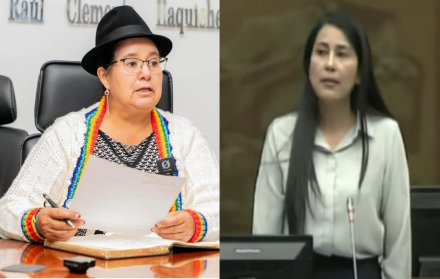 Gissella Molina y Lourdes Tibán