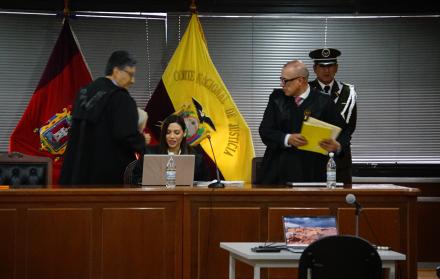 Audiencia en el caso Reconstrucción de Manabí.