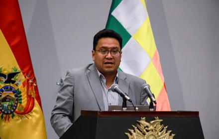 ministro de Justicia y Transparencia Institucional de Bolivia, César Siles, en La Paz (Bolivia).