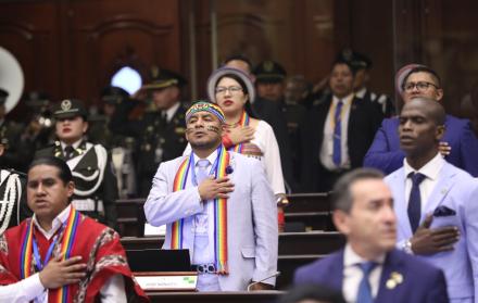 El bloque de asambleístas de Pachakutik estuvo integrado por nueve asambleístas al inicio.