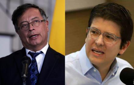 Gustavo Petro y Miguel Uribe