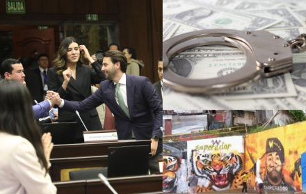 La bancada de ADN festeja la aprobación de la Ley de Solidaridad, el 7 de junio del 2025.
