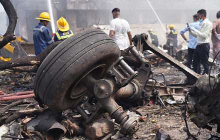 Accidente aéreo en India