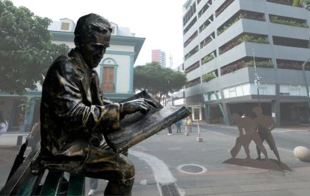escultura José Joaquín de Olmedo turismo calle Panamá jun 25 CORTESÍA ARCHIVO
