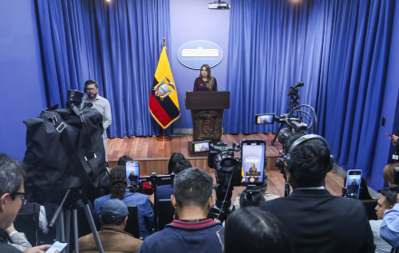 La vocera oficial del Gobierno, Carolina Jaramillo, durante el anuncio de las nuevas medidas.