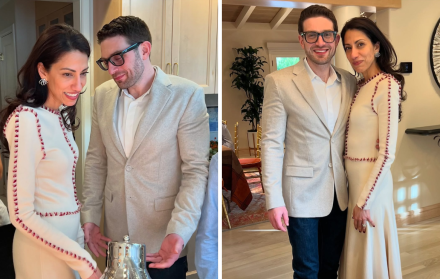 Alex Soros, hijo del multimillonario George Soros, y Huma Abedin