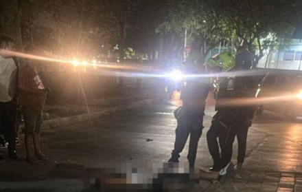 Imagen del intento de asesinato de alias Saoco en febrero de 2025 en Barranquilla.