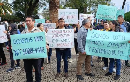 Protesta en Loja