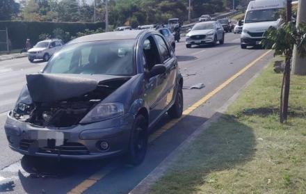 Un accidente múltiple se registró en la Ruta Viva este 19 de junio de 2025.