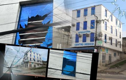 Clínica afectada por explosión
