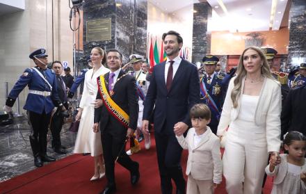 El presidente Daniel Noboa y Niels Olsen