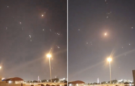 Explosiones en Doha y defensa antiaérea en acción durante el ataque iraní contra la base de Al Udeid
