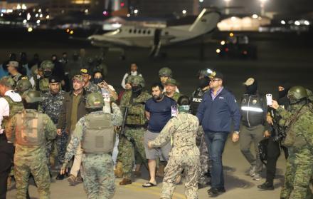 Alias Fito llega a Guayaquil escoltado por fuerzas del Bloque de Seguridad