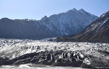 Fotografía de un glaciar de Pakistán.