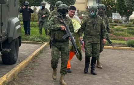 Dos días después del ataque en la cárcel de Riobamba, Daniel Salcedo fue trasladado a Quito.
