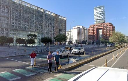 Los exteriores del edificio de la Plataforma Gubernamental, en la av. Amazonas y Villalengua, norte de Quito, será el punto de concentración de la Marcha del OrgulloOfff 2025.