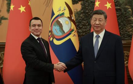 Daniel Noboa y Xi Jinping