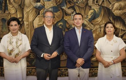 Daniel Noboa en su visita a España