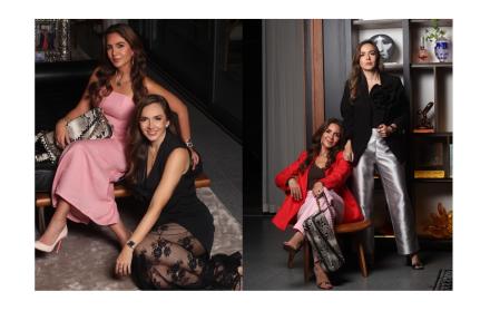 Jannina Cabal y Daniela Dapelo y su colección de carteras Amoo Collection