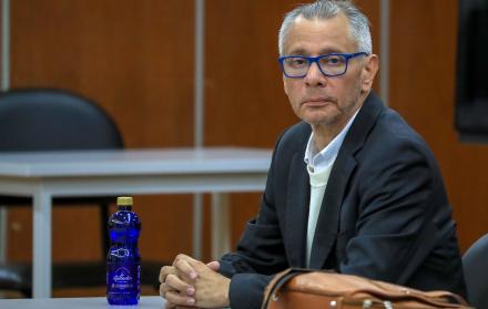 Jorge Glas durante audiencia por el caso Reconstrucción de Manabí