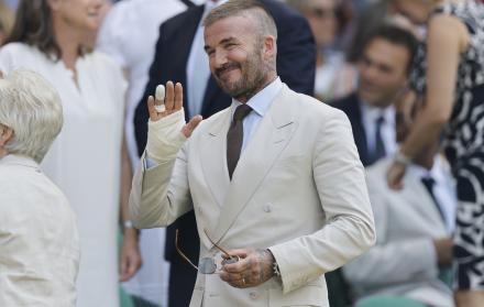 David Beckham en Wimbledon